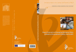 Expert forecast on Emerging Biological Risks related - EU-OSHA