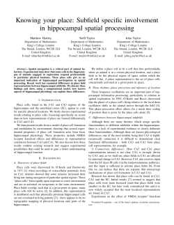 Knowing your place: Subfield specific
