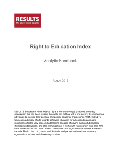 RTEI 2015 Pilot Analytic Handbook