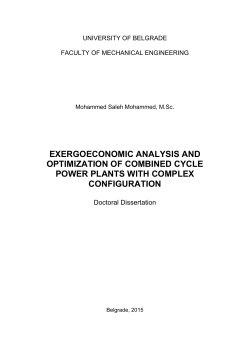 exergoeconomic analysis and optimization of combined cycle power