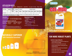 Botanicare Cal-Mag Plus Hydroponic Plant Nutrient Solution Brochure