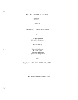 Chapter 21 - Design Hydrographs