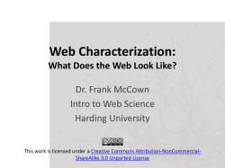 Introduction to Web Science