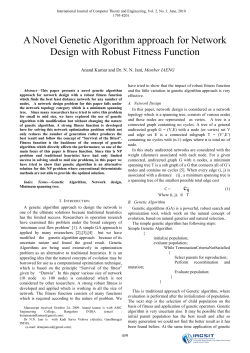A Novel Genetic Algorithm approach for Network Design with