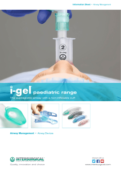 i-gel paediatric range information sheet