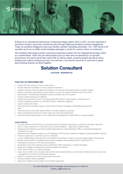 Solution Consultant