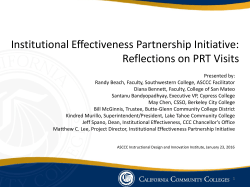 Institutional Effectiveness Partnership Initiative