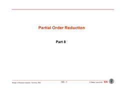 Partial Order Reduction