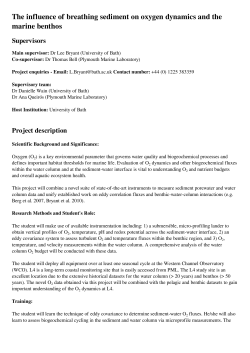 The influence of breathing sediment on oxygen dynamics and the