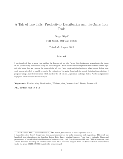 A Tale of Two Tails: Productivity Distribution and the Gains from Trade