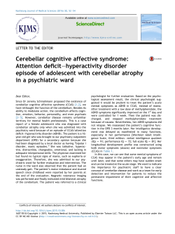 Cerebellar cognitive affective syndrome