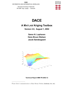 A MATLAB Kriging Toolbox