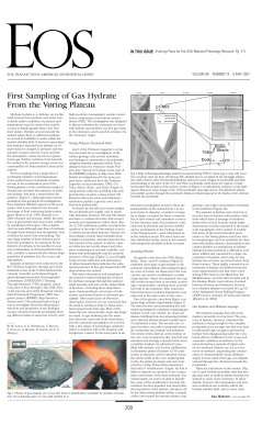 First Sampling of Gas Hydrate From the V&oslash;ring Plateau