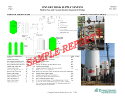 oxygen bulk supply system - Evergreen Medical Services