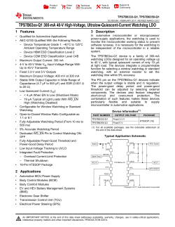 TPS7B63xx-Q1 300-mA 40-V High-Voltage
