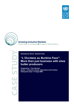 UNDP GIM Case Study L`Occitane Final