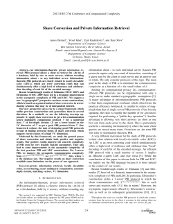 Share Conversion and Private Information Retrieval