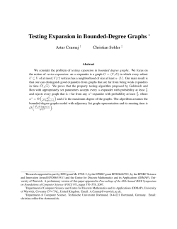 Testing Expansion in Bounded-Degree Graphs