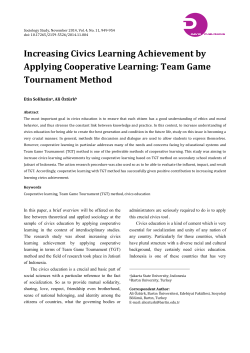 Team Game Tournament Method
