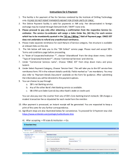 Instructions for E-Payment