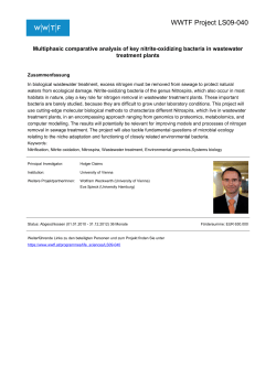 Multiphasic comparative analysis of key nitrite