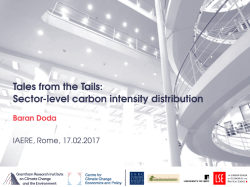 Tales from the Tails: Sector-level carbon intensity distribution