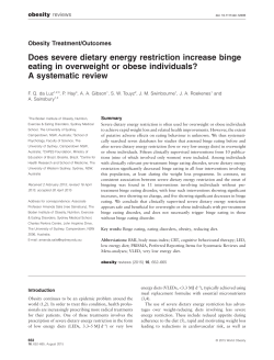 Does severe dietary energy restriction increase binge eating in