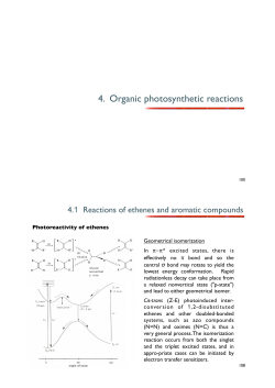 4. Organic photosynthetic reactions