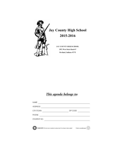 Jay County High School 2015-2016
