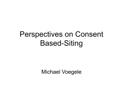 Nye County Considerations in Developing a Position