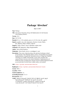 Package `dtwclust`