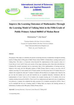 Improve the Learning Outcomes of Mathematics Through the
