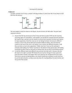 (clocking) Problem #1 Consider a portion of an H tree, as shown in
