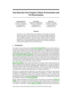 Fast Bayesian Non-Negative Matrix Factorisation and Tri