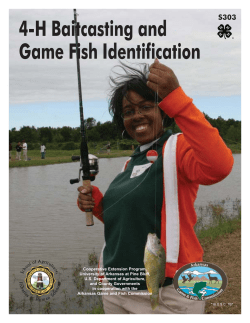 4-H Baitcasting and Game Fish Identification