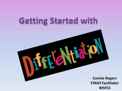 Differentiation PowerPoint from Connie Rogers