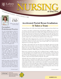 Accelerated Partial Breast Irradiation: It Takes a Team