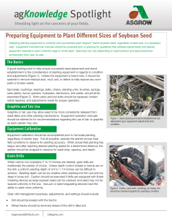 Preparing Equipment to Plant Different Sizes of