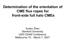 Determination of the central axis field direction