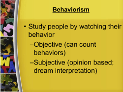 Learning: Classical and Operant Conditioning Chapter 6