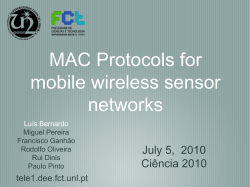 MAC Protocols for mobile wireless sensor networks