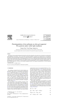 Photodegradation of dye pollutants on silica gel supported TiO2