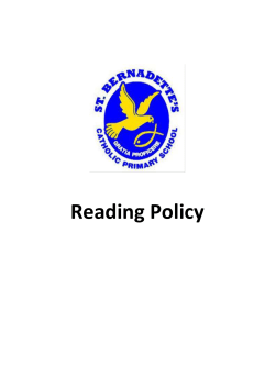 Reading Policy - St-Bernadettes Primary School