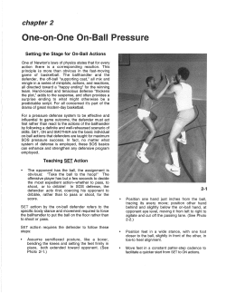 One-on-One On-Ball Pressure