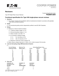 Functional specification for Type V4H single