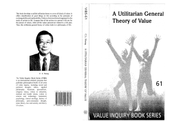 A Utilitarian General Theory of Value 61
