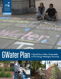 A Road Map to Water Sustainability at The George Washington