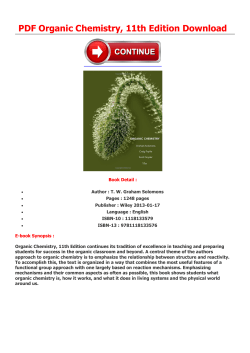 PDF Organic Chemistry, 11th Edition