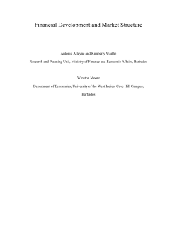 Financial Development and Market Structure