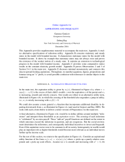 Online Appendix for ASPIRATIONS AND INEQUALITY Garance